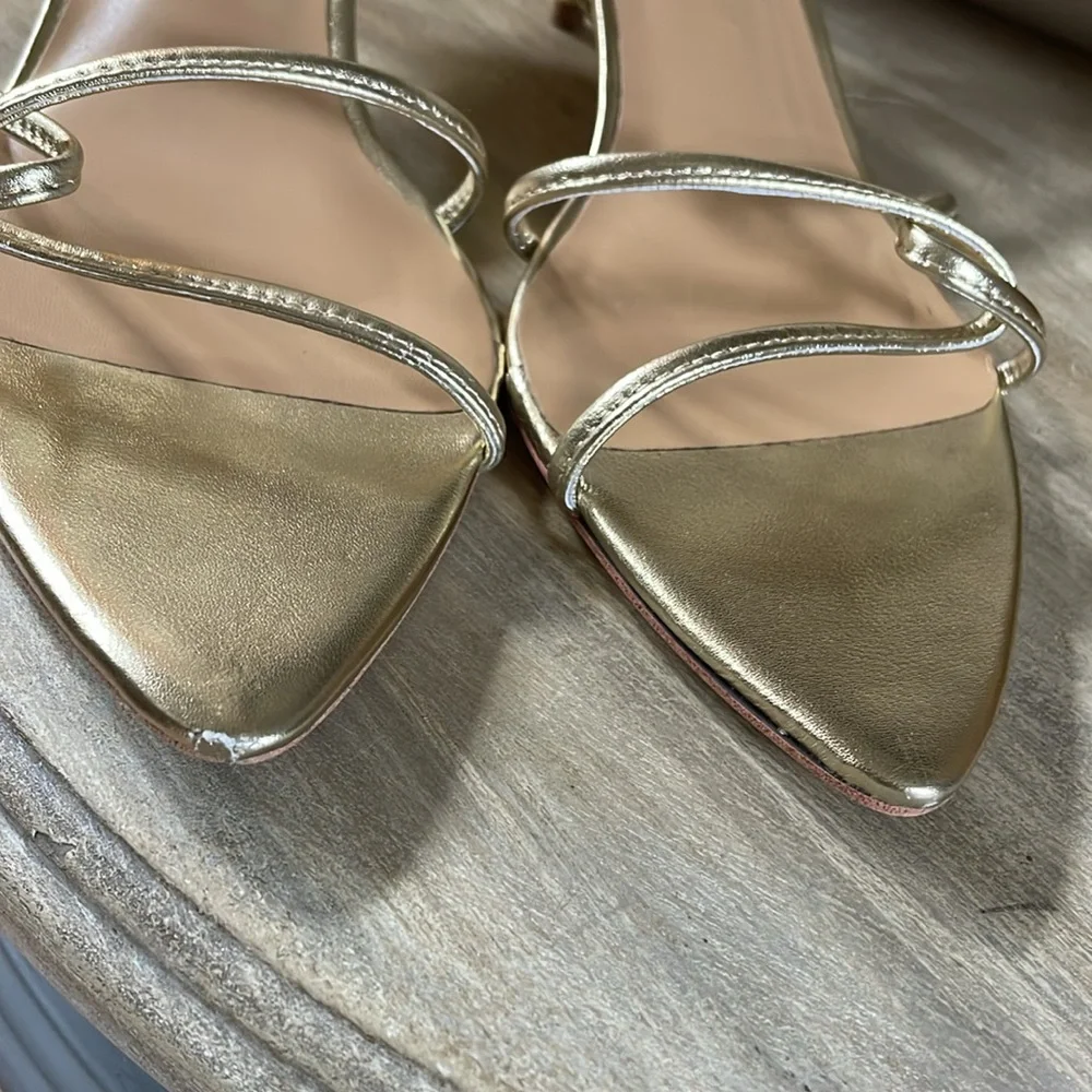 Tony Bianco Gold Strappy Sandals - Picture 3 of 9